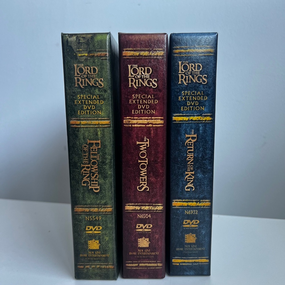 Lord of the Rings Special Extended DVD Edition Trilogy 12-Disc Set New Line